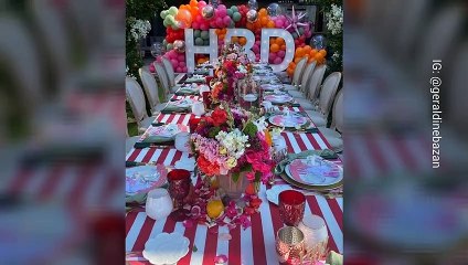 Vestida de blanco: Geraldine Bazán celebró por todo lo alto su cumpleaños número 39