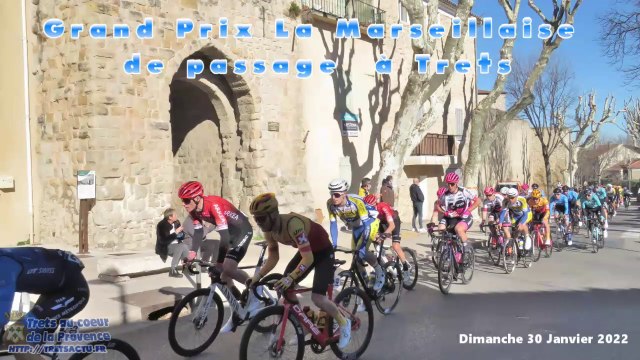 Passage à Trets du Grand prix cycliste LA MARSEILLAISE 30janv2022