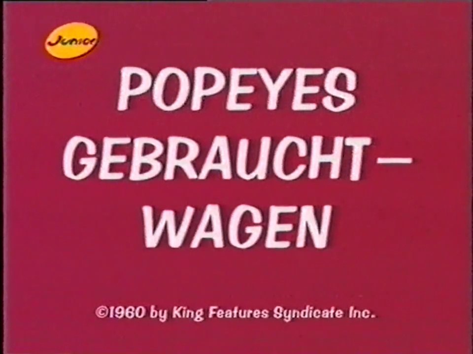 Popeye - 102. Popeyes Gebrauchtwagen