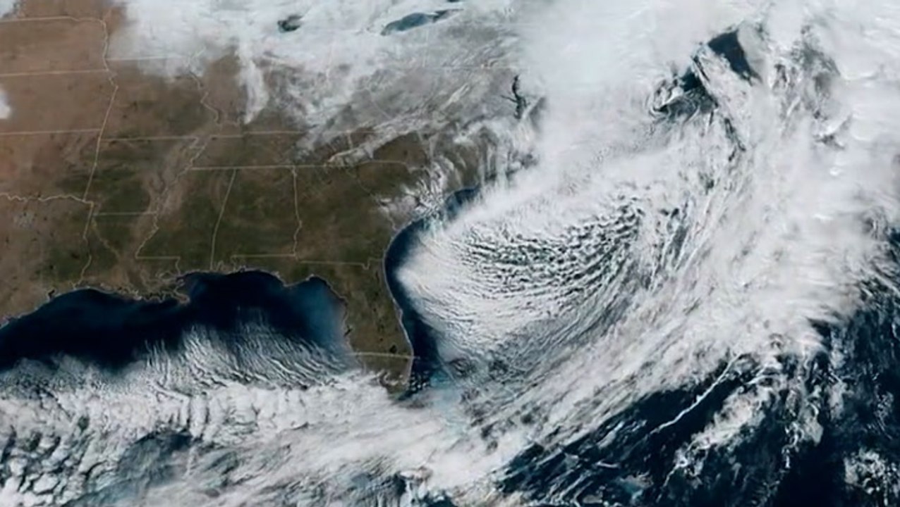 Aftermath of a bomb cyclone
