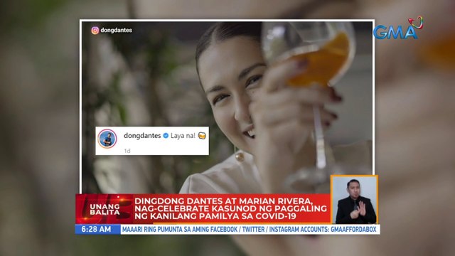 Dingdong at Marian, nag-celebrate kasunod ng paggaling ng kanilang pamilya sa COVID-19 | UB