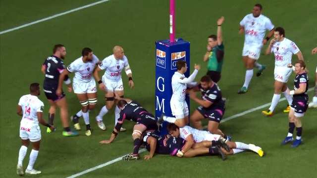 TOP 14 - Essai de Moses ALO-EMILE (SFP) - Stade Français Paris - RC Toulon - J16 - Saison 2021/2022