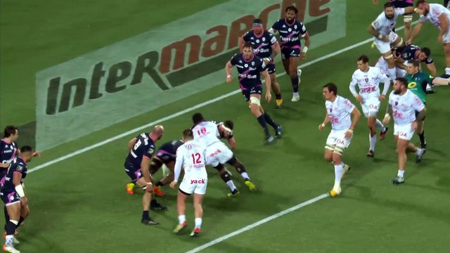 TOP 14 - Essai de Dorian LABORDE (RCT) - Stade Français Paris - RC Toulon - J16 - Saison 2021/2022