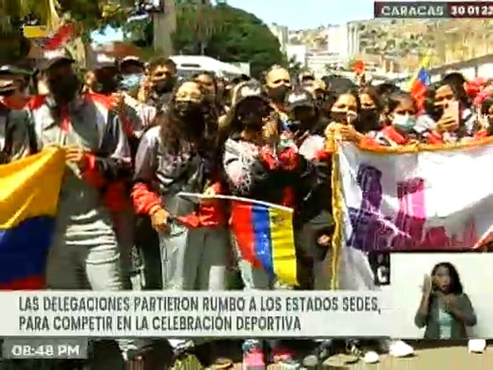 Delegaciones regionales partieron rumbo a las sedes de los XX Juegos Deportivos Nacionales