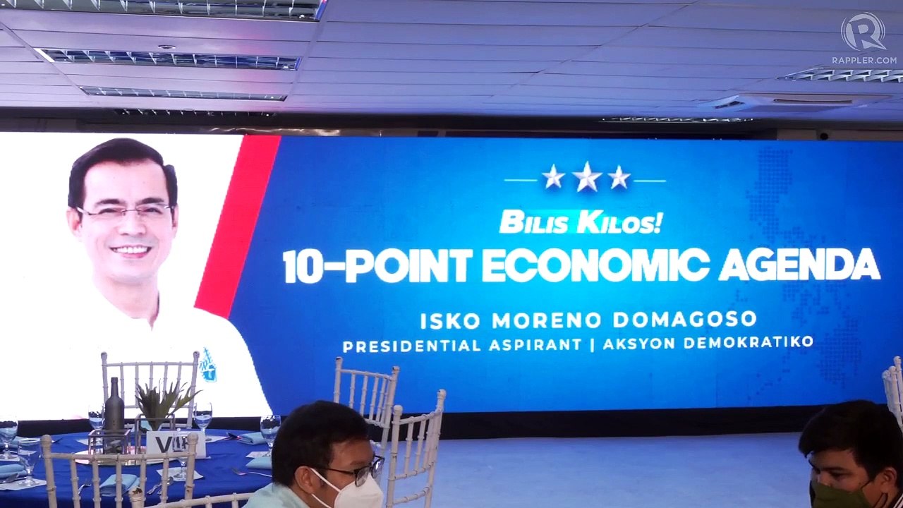 Isko Moreno presents his economic platform