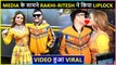 Rakhi Sawant KISSES Hubby Ritesh On Lips In Public | Seen Out Side Bigg Boss 15 Sets | Watch