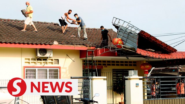 Perak govt gets cracking on repairs to homes damaged by freak storm