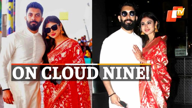 WATCH | Newly Married Mouni Roy & Husband Suraj Nambiar Greet Fans & Media
