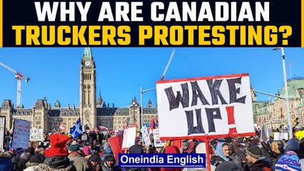 Download Video: Canada: Truckers protest flares, have Sikhs joined demonstration? | Oneindia News