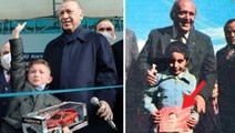 Süleyman Demirel'in Bülent Ecevit posteri taşıyan çocukla kameralara verdiği poz yeniden gündem oldu