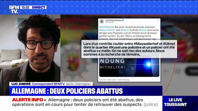 Allemagne: Deux policiers abattus lors d'un contrôle routier