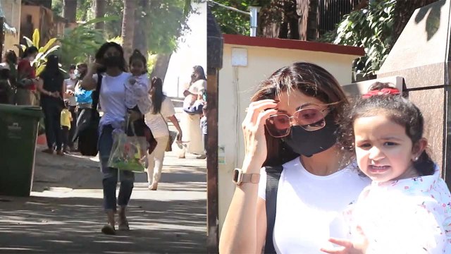 Shilpa Shetty बेटी Samisha को लेकर निकली स्कूल से तो हुआ ये; Video viral |FilmiBeat