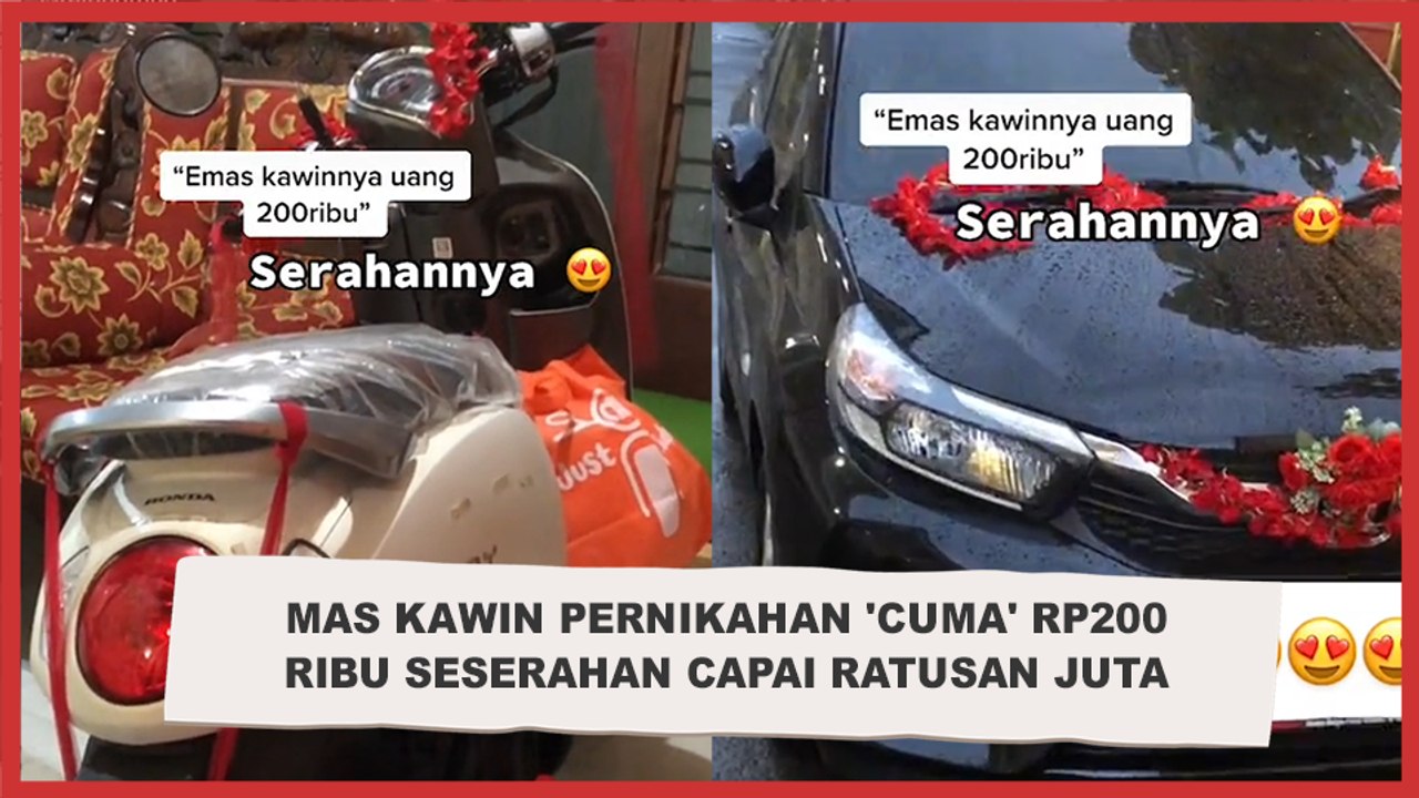 Viral Mas Kawin Pernikahan 'Cuma' Rp200 Ribu Seserahan Capai Ratusan Juta, Warganet Curiga