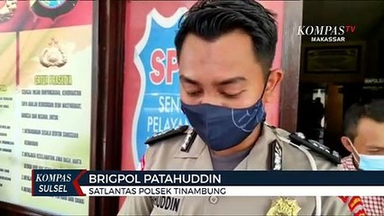 Pengendara Sepeda Motor Terbakar Saat Kecelakaan