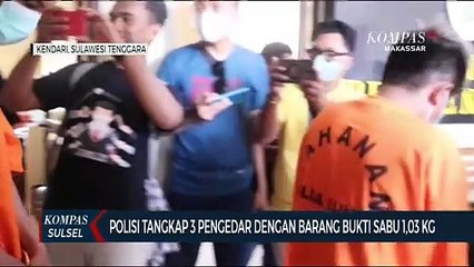 Download Video: Polisi Tangkap 3 Pengedar Dengan Barang Bukti Sabu 1,03 Kg