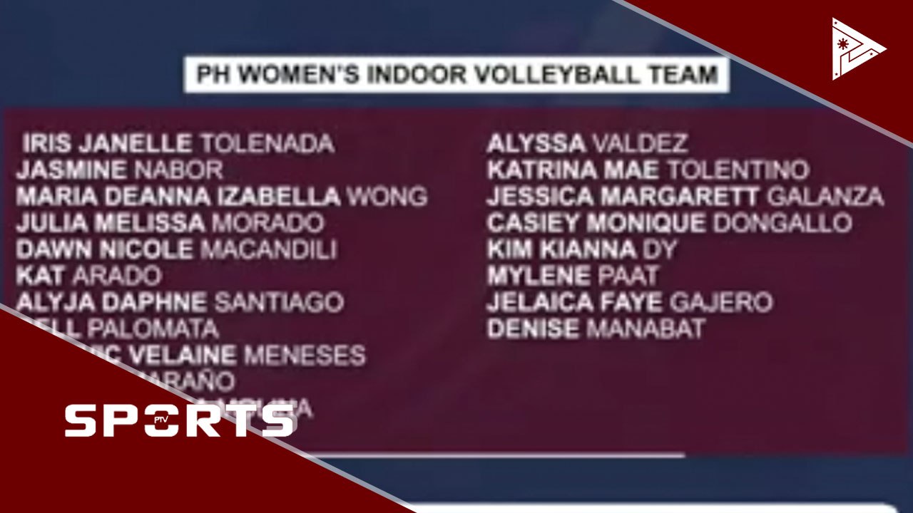 PH Volleyball Team pool para sa SEA Games, inilabas na #PTVSports