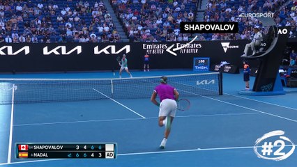 Course effrenée, passing létal, volée-réflexe... Le top 5 de Nadal à Melbourne