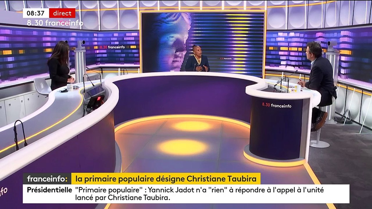 "Je peux quitte le plateau" : Marc Fauvelle recadre Christiane Taubira sur franceinfo: