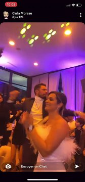 Mariage de Carla Moreau et Kevin Guedj, ex-candidats des Marseillais , à Courchevel en janvier 2022.