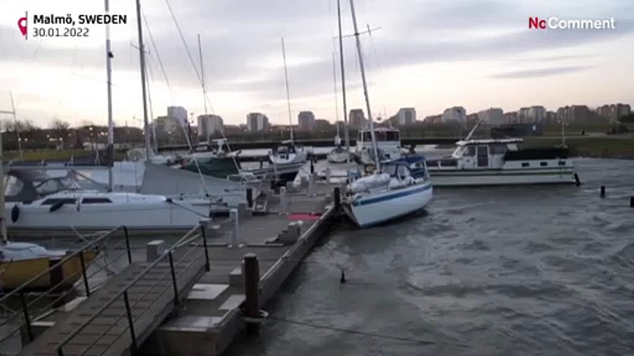 Σουηδία: Καταστροφές από το πέρασμα της καταιγίδας Μάλικ