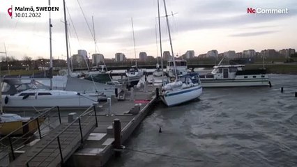 Σουηδία: Καταστροφές από το πέρασμα της καταιγίδας Μάλικ