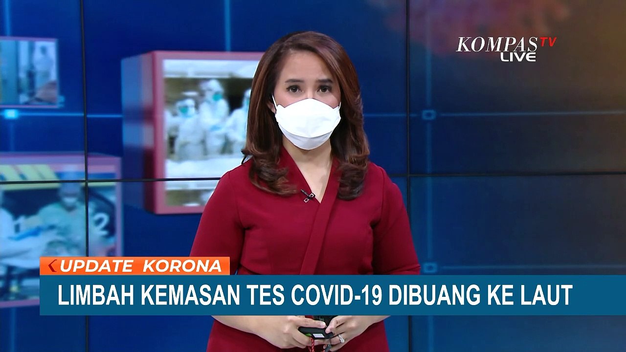 Viral, Tumpukan Limbah Bekas Kemasan Tes Covid-19 Dibuang ke Laut Selat Bali