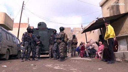 شاهد: عمليات التمشيط في محيط سجن هاجمه تنظيم الدولة الإسلامية في سوريا