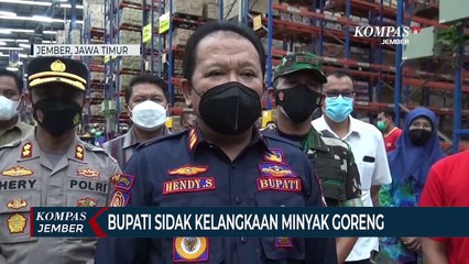 Bupati Sidak Kelangkaan Minyak Goreng di Gudang Toko Waralaba