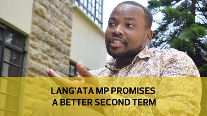 Lang'ata MP promises a better second term