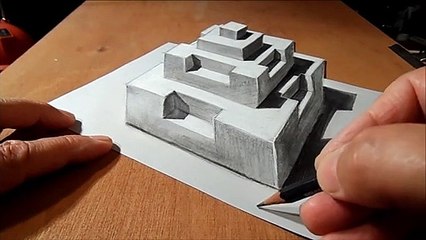 Drawing 3D Pyramid- Artistic Graphic