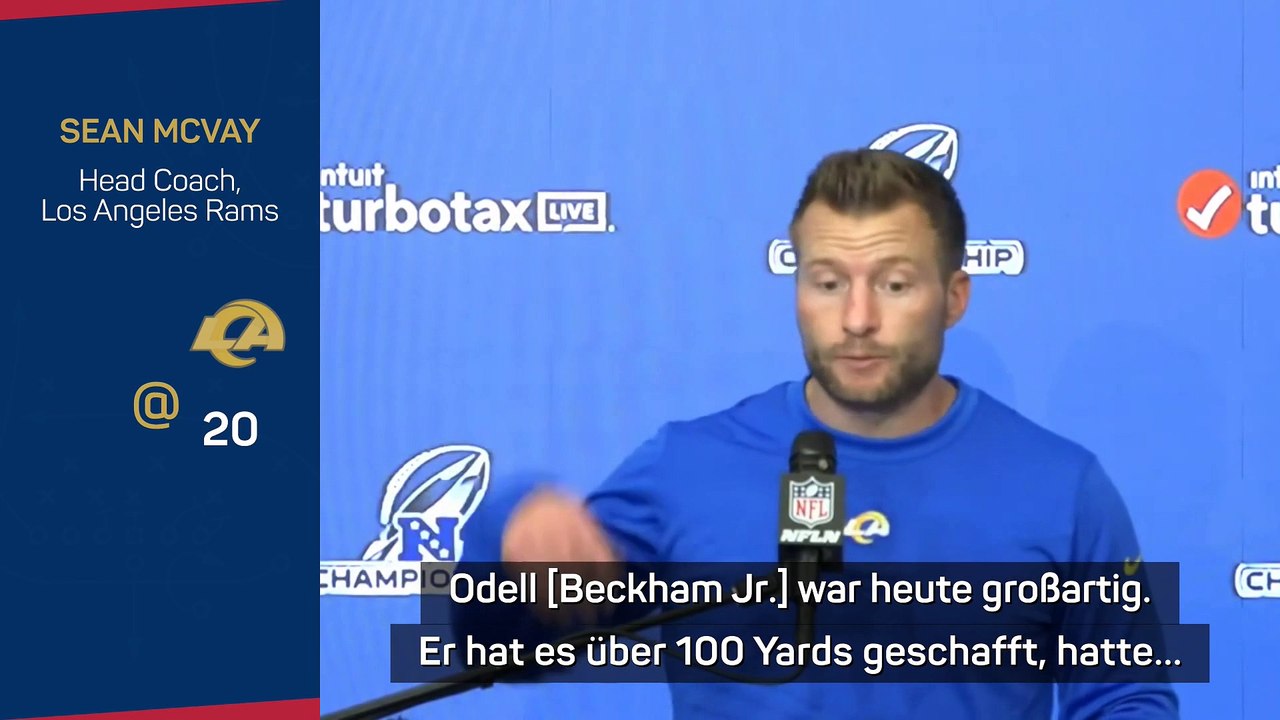 McVay nach NFC-Sieg: 'OBJ bringt uns Swag'