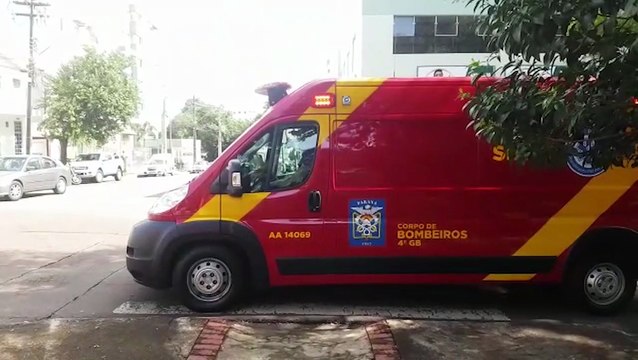 Homem sofre queda em calçada da Rua Paraná e fica ferido