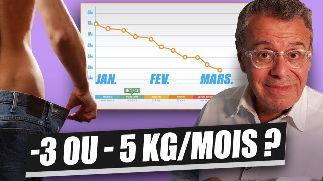 PERDRE DU POIDS : QUELLE EST LA BONNE CADENCE ? -3 ou -5 kg par mois ?