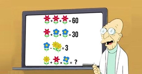 QUIZZ - Cette équation avec des fleurs rend dingues tous les internautes