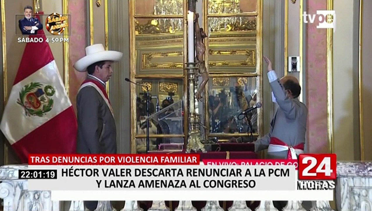 Héctor Valer asegura que no renunciará pese a las denuncias de violencia familiar en su contra