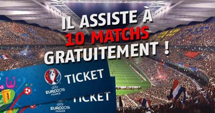 Euro 2016 : il a assisté aux plus grands matchs de la compétition sans payer !