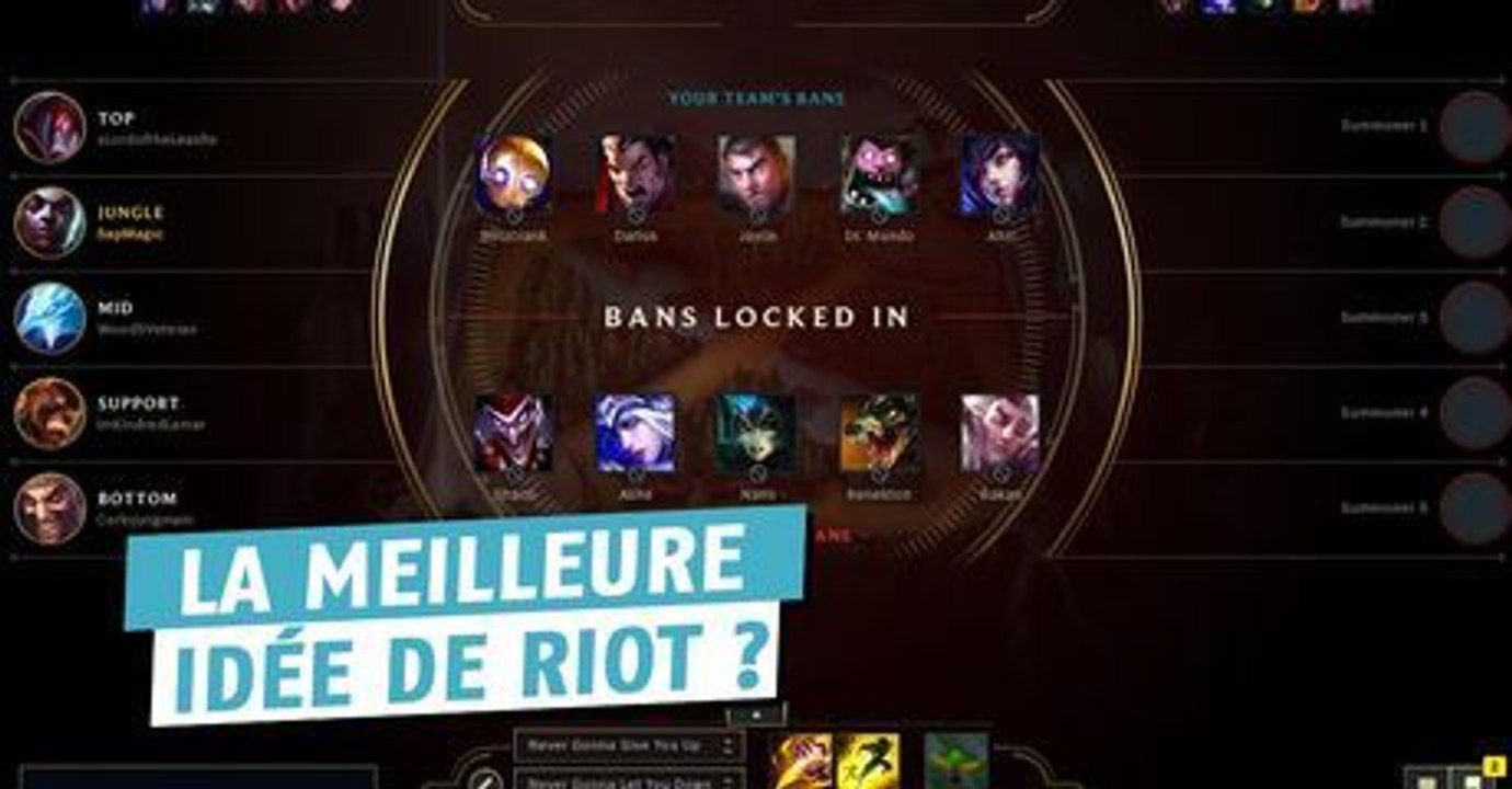 League of Legends : avec les 5 bans, on a déjà vu plus de champions qu'aux Worlds 2016