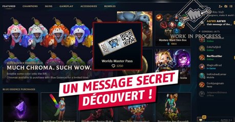 League of Legends : Riot a caché un message secret dans le Pass World 2017