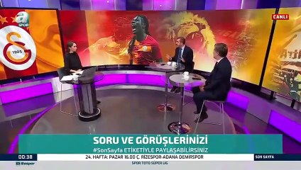 A Spor canlı yayınına damga vuran anlar! Sunucu da dayanamadı