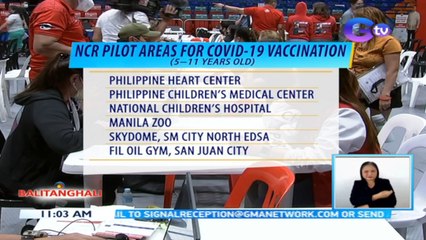 Bakunahan para sa 5-11 age group, sa Feb. 7 na sisimulan dahil mamayang gabi pa darating ang mga bakuna imbes na kagabi | BT
