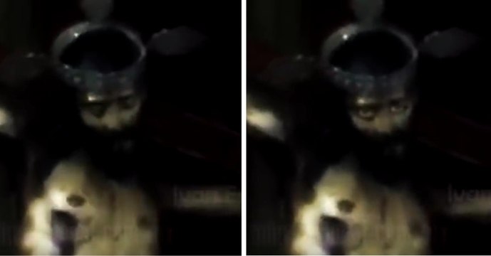 Cette statue de Jésus ouvre les yeux dans une église