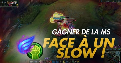 League of Legends : avec le bon build vous pouvez gagner de la movespeed face à un slow