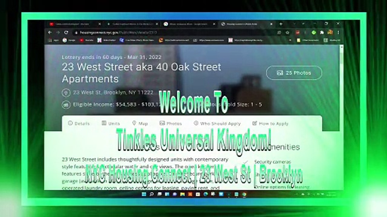 NYC Housing Connect| 23 West St | Brooklyn