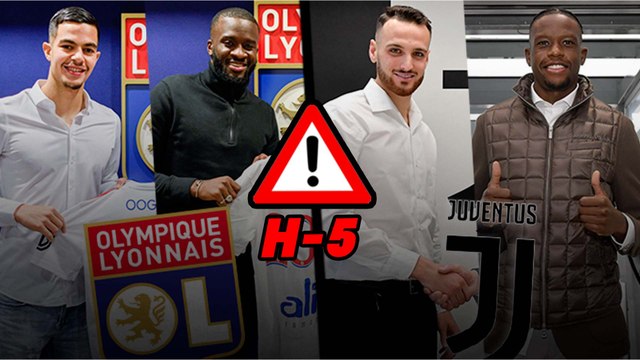 JT Foot Mercato - édition de 19h30 : l'OL et la Juve enchaînent les signatures
