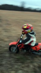 Kiddo Goes Over the Bars, Dirt Bike Crash