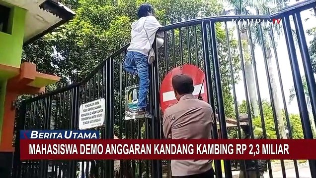 Mahasiswa Demo Usut Tuntas Pengadaan Kandang Kambing 2,3 miliar di Bekasi