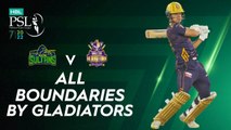 All Boundaries By Gladiators | Multan Sultans vs Quetta Gladiators | Match 7 | HBL PSL 7 | ML2G