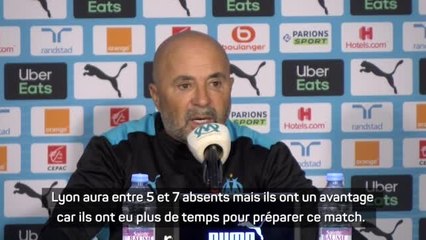 14e j. (en retard) - Sampaoli : "Lyon aura un avantage"