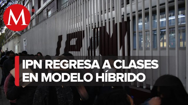 Estudiantes del IPN reanudan clases de manera híbrida