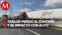 Accidente deja a cinco personas heridas en autopista México-Pirámides